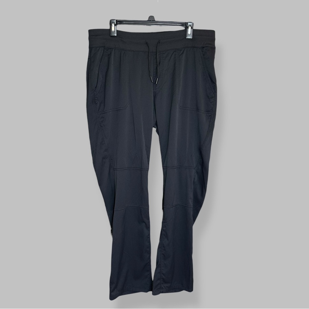 The North Face Size XL Black Straight Leg Jogger Pants Drawstring Pockets Hiking